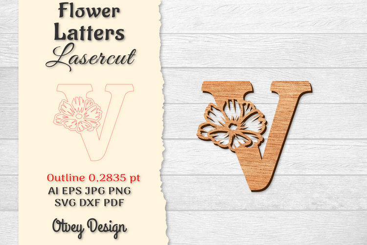 Floral Alphabet Svg Image 4