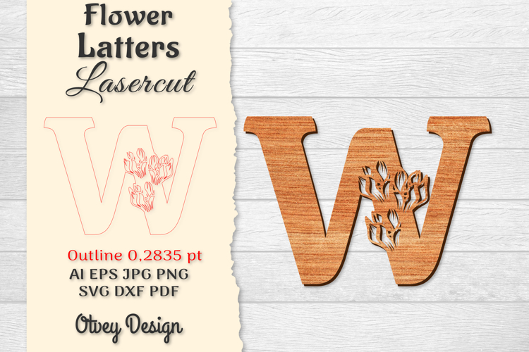 Floral Alphabet Svg Image 19