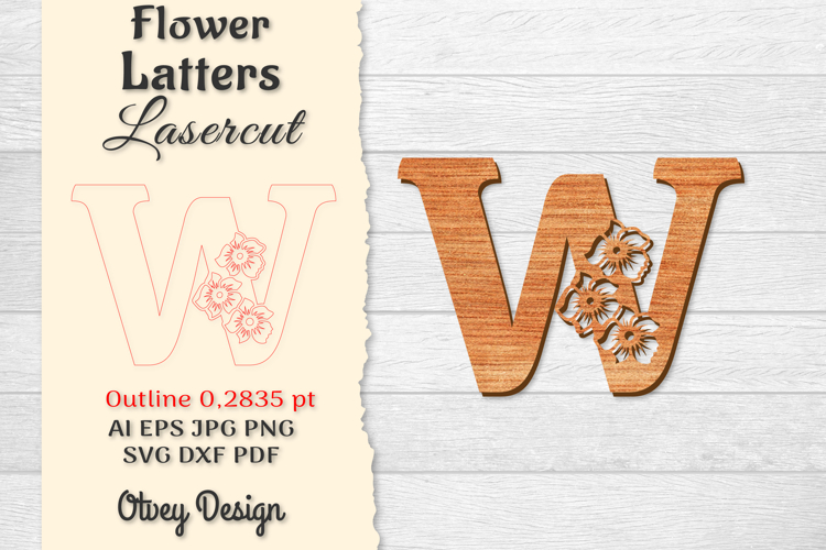 Floral Alphabet Svg Image 21