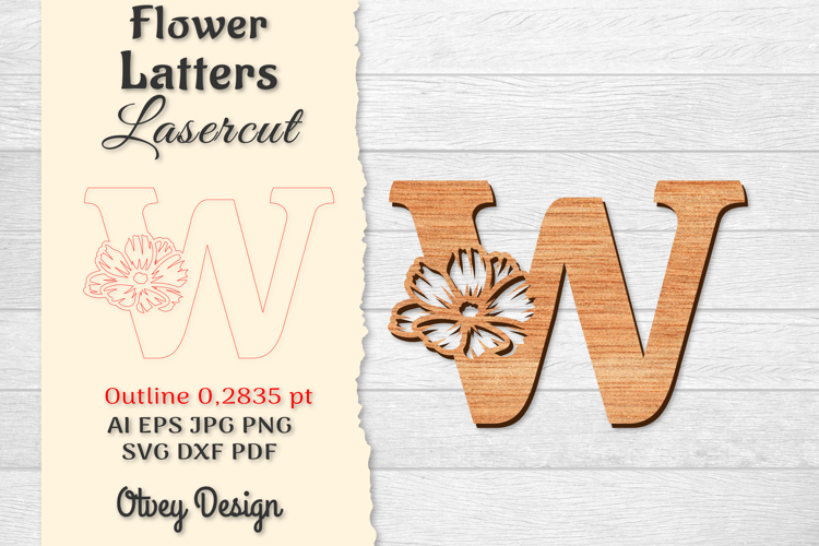 Floral Alphabet Svg Image 6
