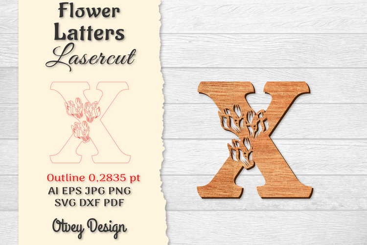 Floral Alphabet Svg Image 18