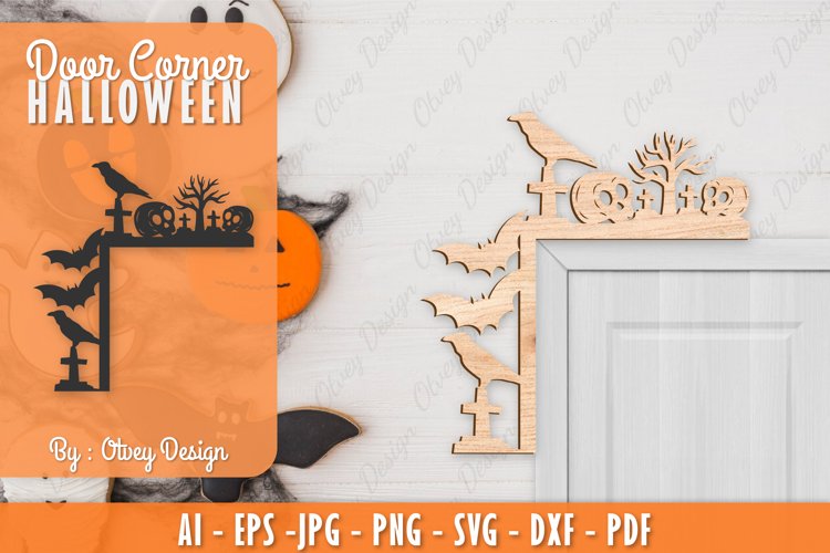 Halloween Door Corner Decoration Lasercut File
