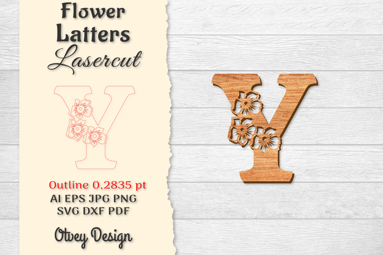 Floral Alphabet Svg Image 18