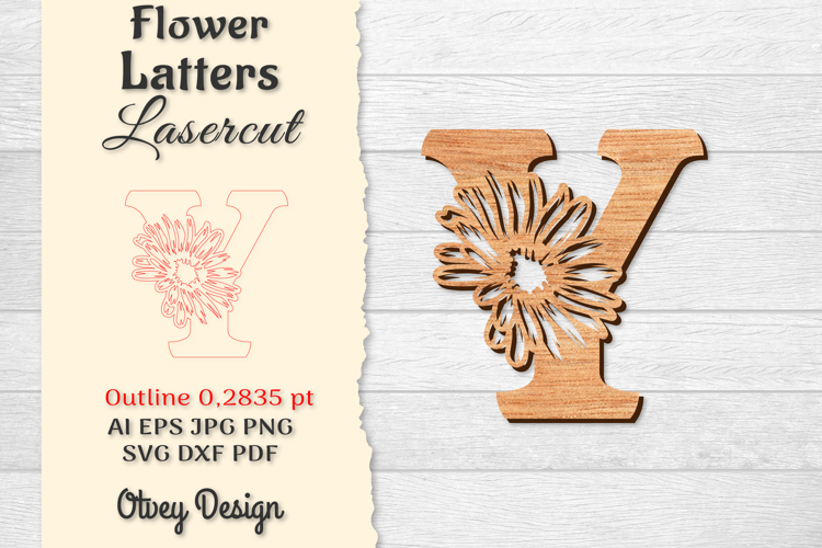 Floral Alphabet Svg Image 12