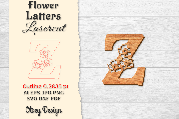 Floral Alphabet Svg Image 17