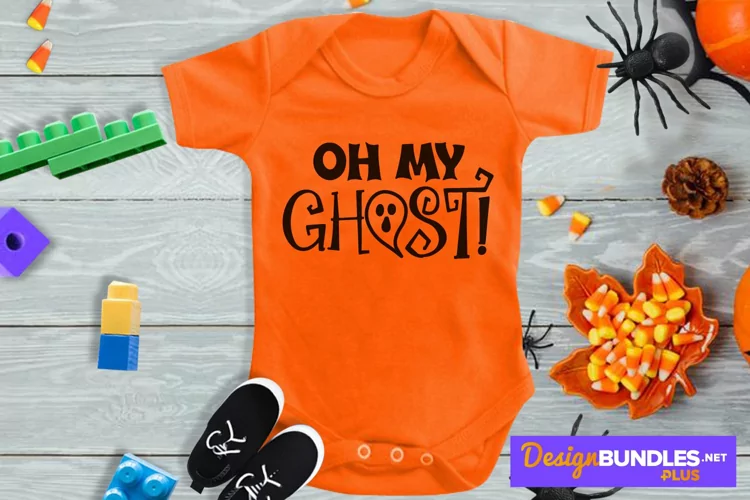 Oh My Ghost!, Ghoul Svg, Baby Ghost Svg, Halloween Cut File