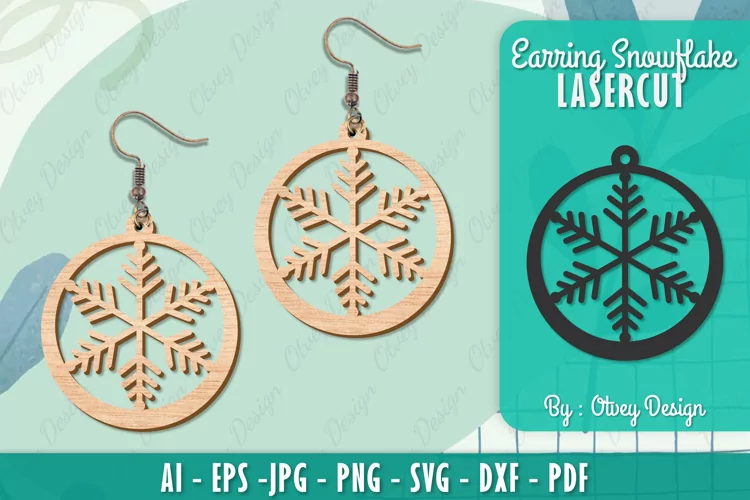 Snowflake 3D Layered Lasercut File