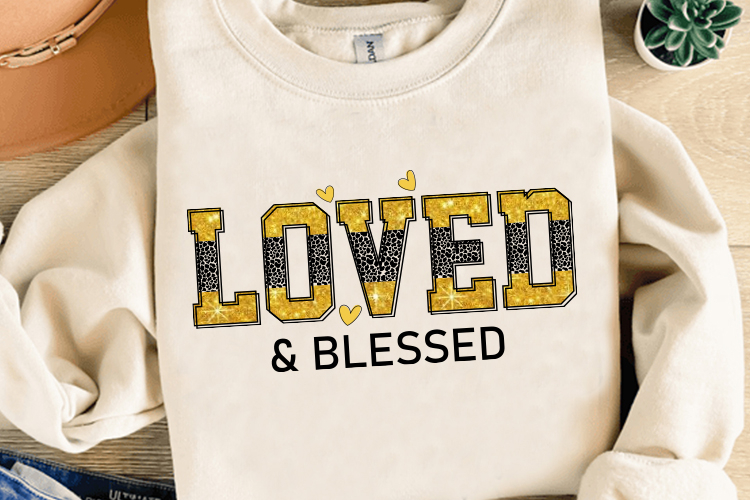 Loved Sublimation PNG - Valentine PNG T Shirt PNG