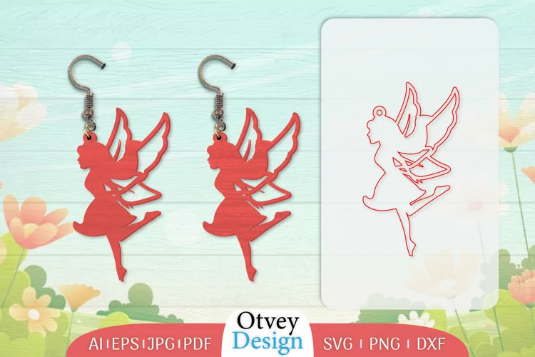 Fairy Earrings Lasercut