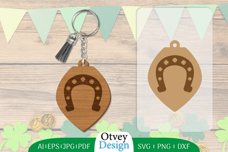 Keychain St Patricks Day Lasercut