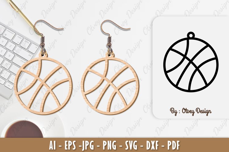 Ball Earring Lasercut