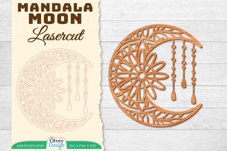 Moon Mandala Lasercut