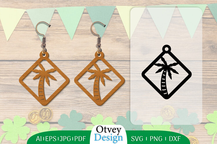 Earring Summer Lasercut example image 1