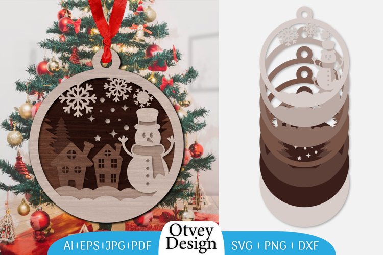 Christmas Ornament Sublimation Designs Image 22