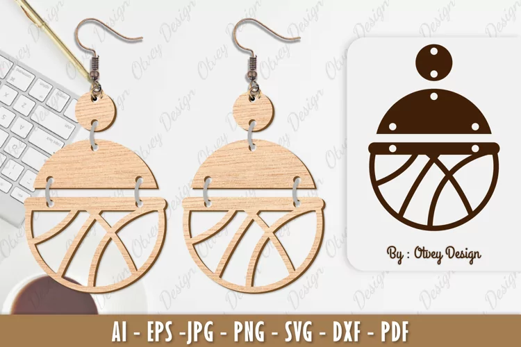 Ball Earring Lasercut