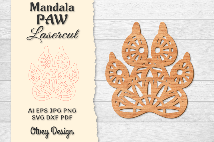 Paw Print Dxf Image 15