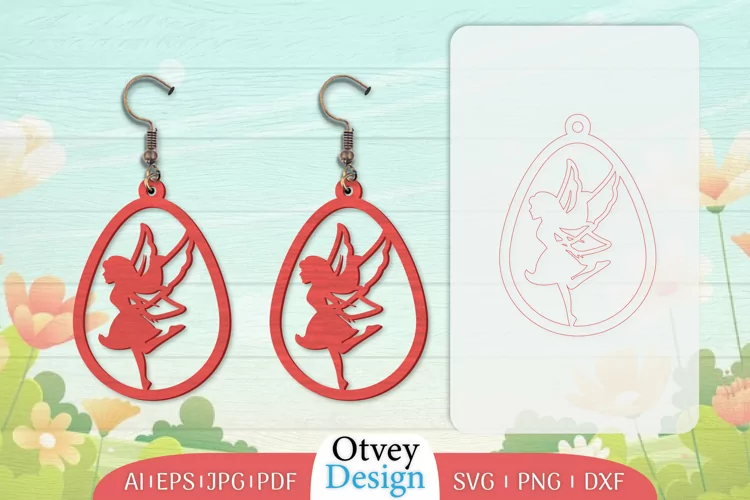 Fairy Earrings Lasercut