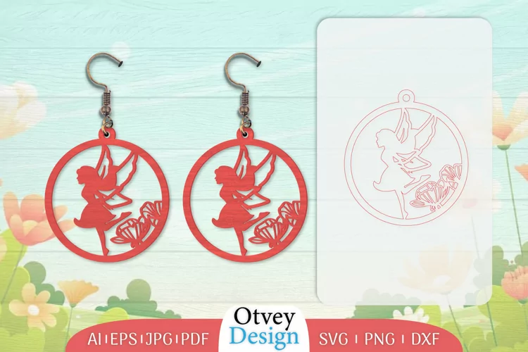 Fairy Earrings Lasercut