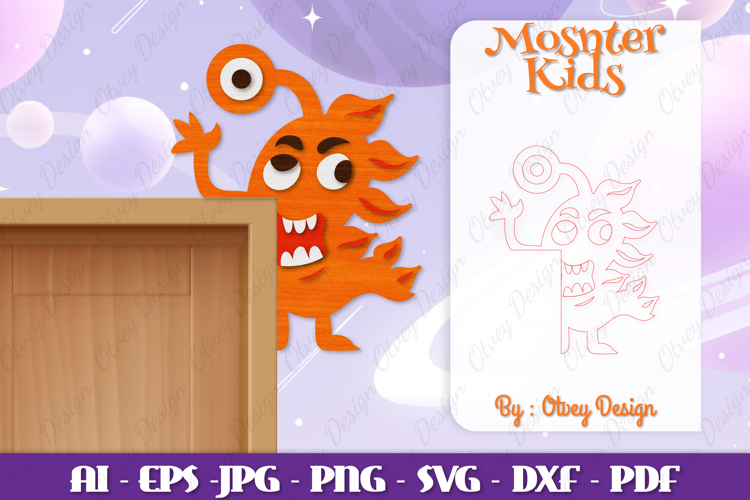 Cute Monster Clipart Image 23