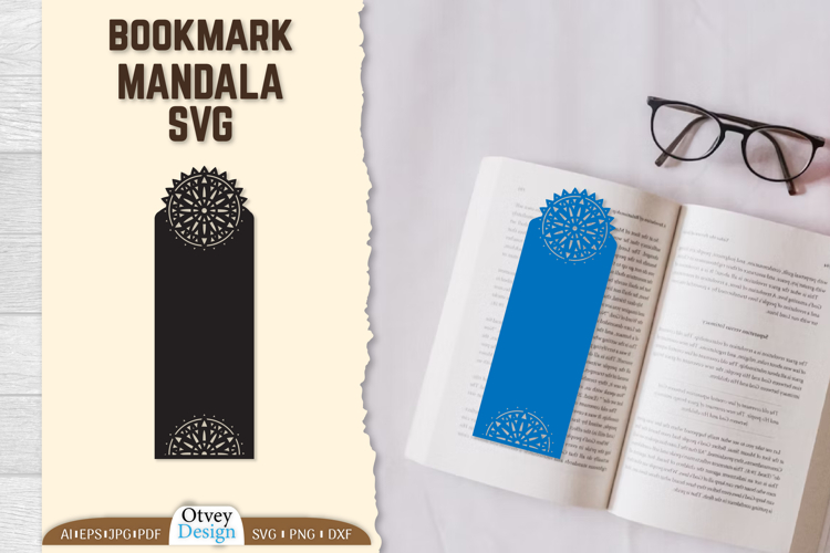 Corner Bookmark Mandala SVG