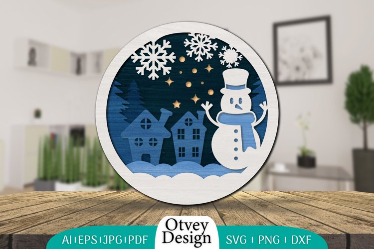 Christmas Snowman Svg Image 23