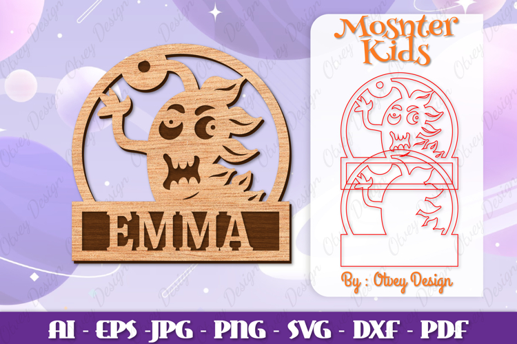 Cute Monster Clipart Image 14