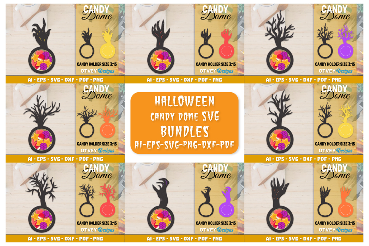 Halloween Candy Dome SVG | Candy Holder Cut File