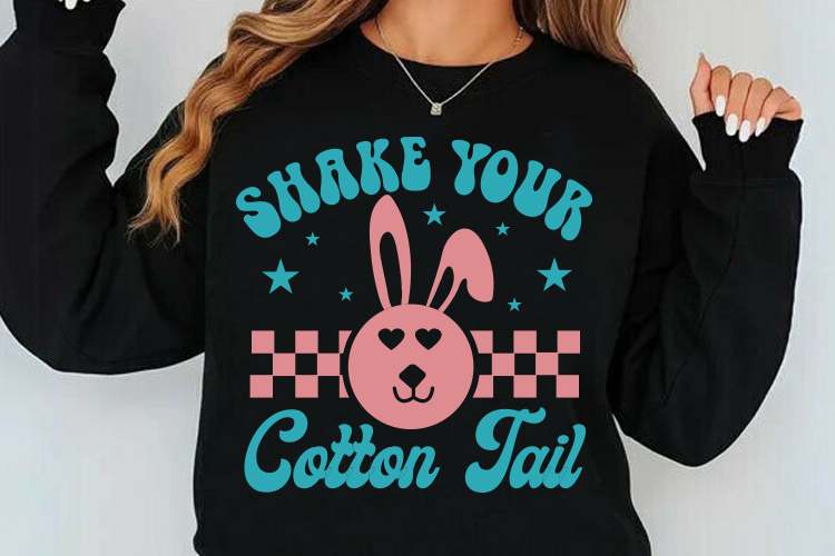 Shake Your Cotton Tail T Shirt | Easter SVG Design
