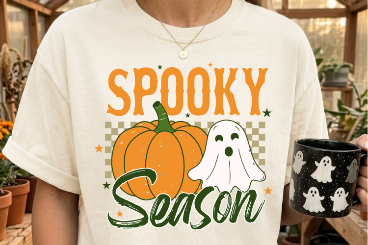 Halloween Spooky Season Retro PNG - Fall SVG Cut Files