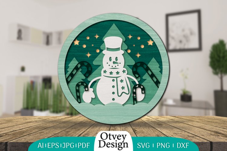 Christmas Snowman Svg Image 22