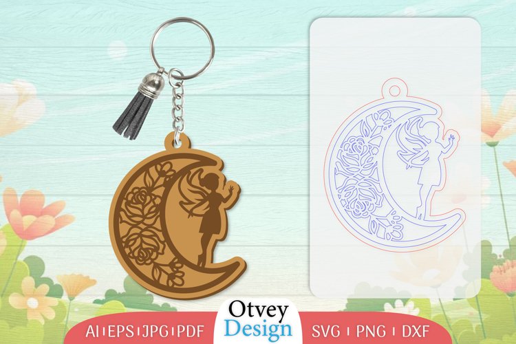 Fairy Keychain Lasercut