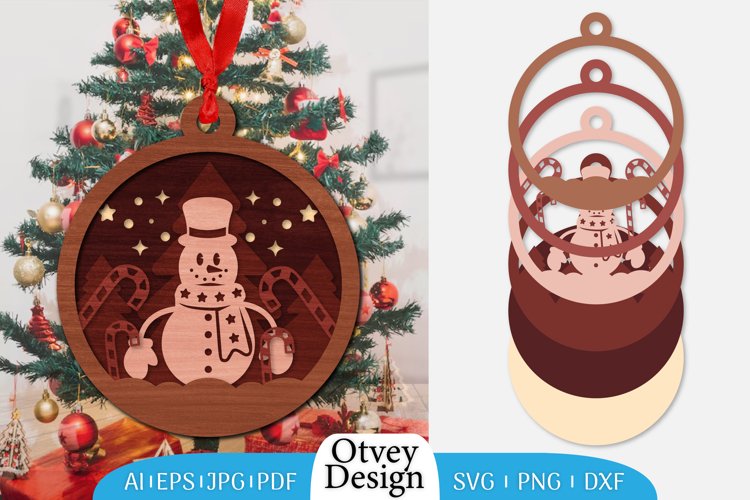 Christmas Ornament Sublimation Designs Image 21