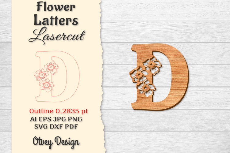 Floral Alphabet Svg Image 15