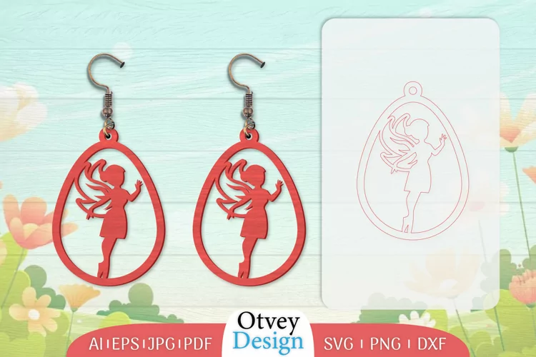 Fairy Earrings Lasercut