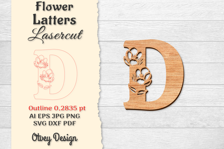 Floral Alphabet Svg Image 2