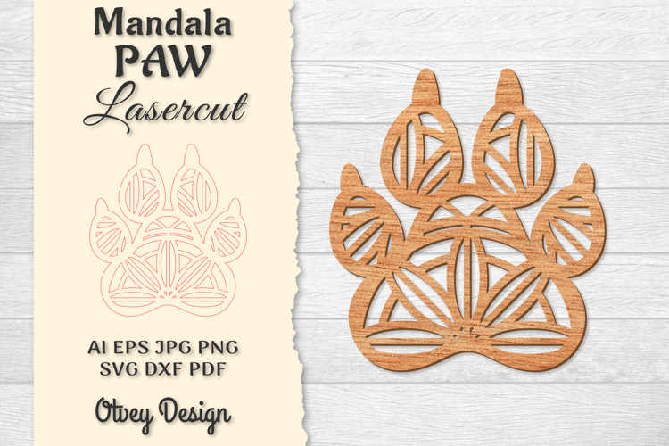 Paw Print Dxf Image 14