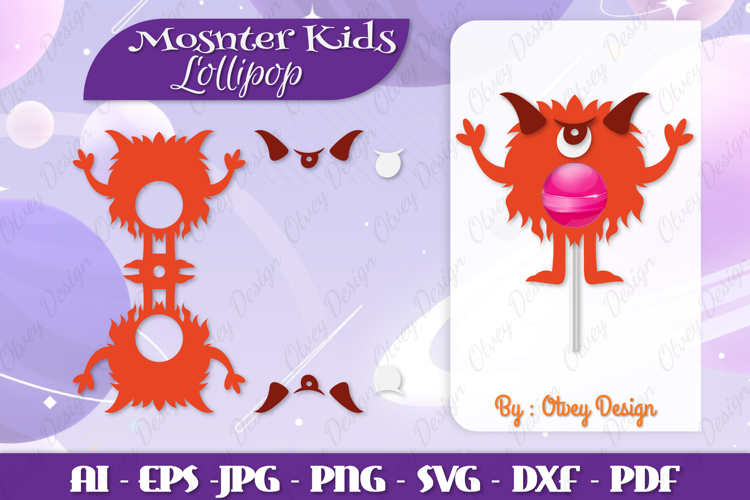 Cute Monster Clipart Image 13