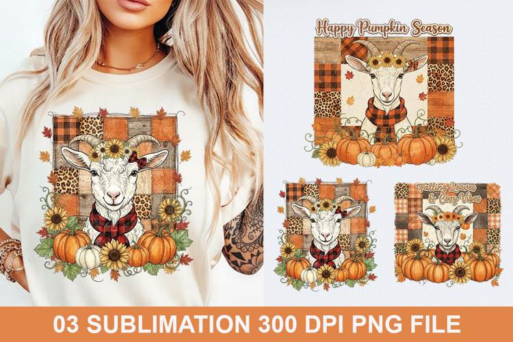 Halloween Goat Sublimation - Halloween Sublimation PNG