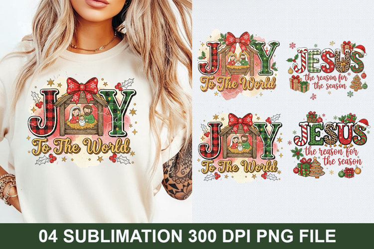 Christmas Sublimation - Joy To The World PNG Design