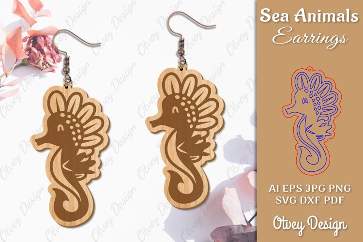 Keychain Sea Animals Lasercut SVG