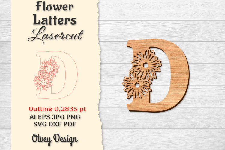 Floral Alphabet Svg Image 8