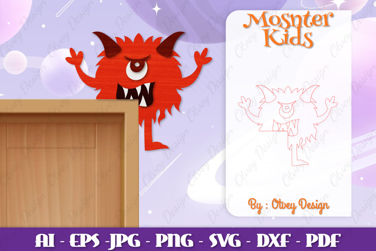 Cute Monster Clipart Image 24
