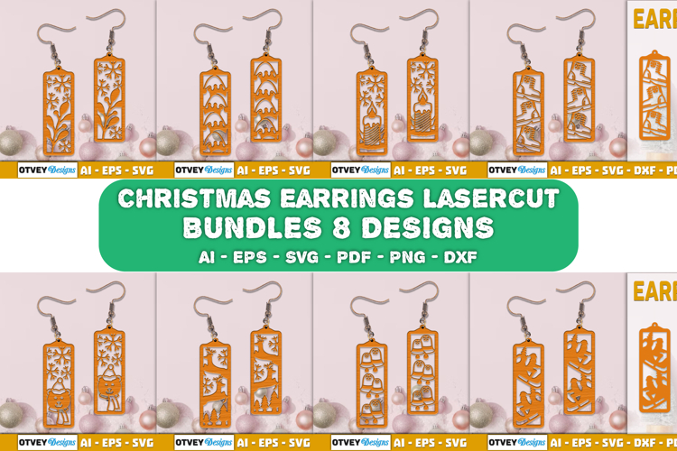 Christmas Earrings Lasercut BUNDLES