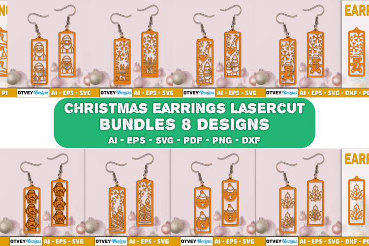 Christmas Earrings Lasercut BUNDLES