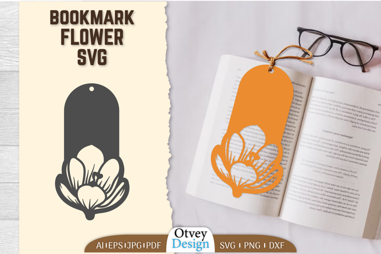 Bookmark Flower SVG