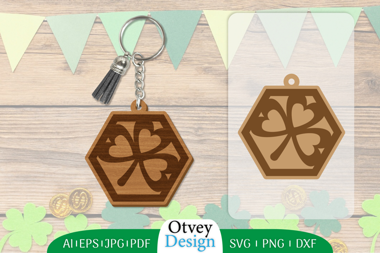 Keychain St Patricks Day Lasercut