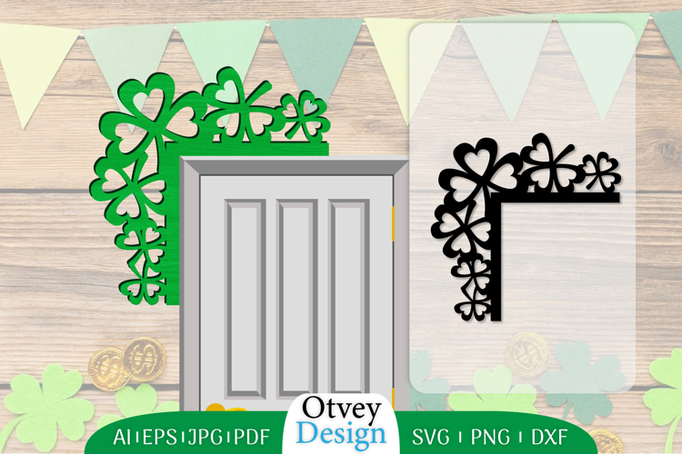 Door Corner St Patricks Day Lasercut