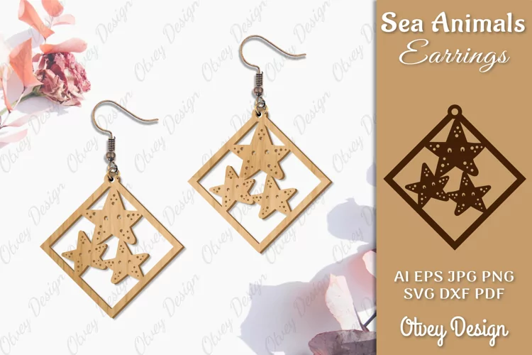 Keychain Sea Animals Lasercut SVG
