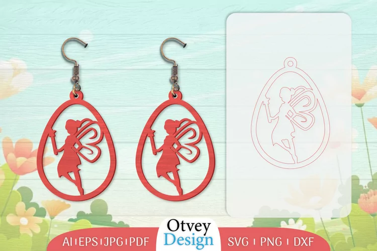 Fairy Earrings Lasercut