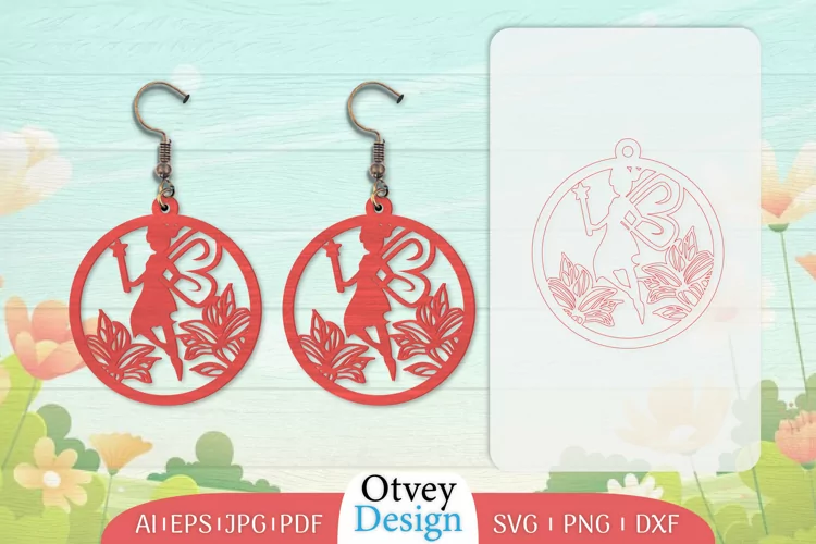 Fairy Earrings Lasercut